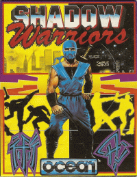 Shadow Warriors Commodore 64  box art